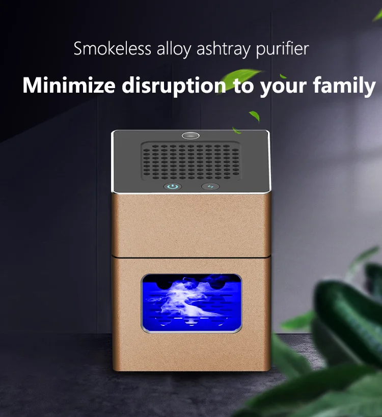 AP078 Ashtray air purification Ashtray purification Practical automatic purifier ashtray Portable anti-second-hand smoke ashtray 3