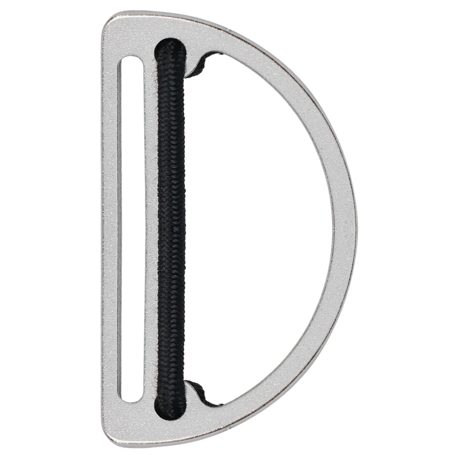 Scuba Dive D Ring Weight Belt Stopper Slider Keeper With D-Ring Harness Retainer Stopper Buckle Silver For Webbing Diving Sport 2