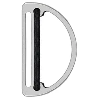 Scuba Dive D Ring Weight Belt Stopper Slider Keeper With D-Ring Harness Retainer Stopper Buckle Silver For Webbing Diving Sport 2