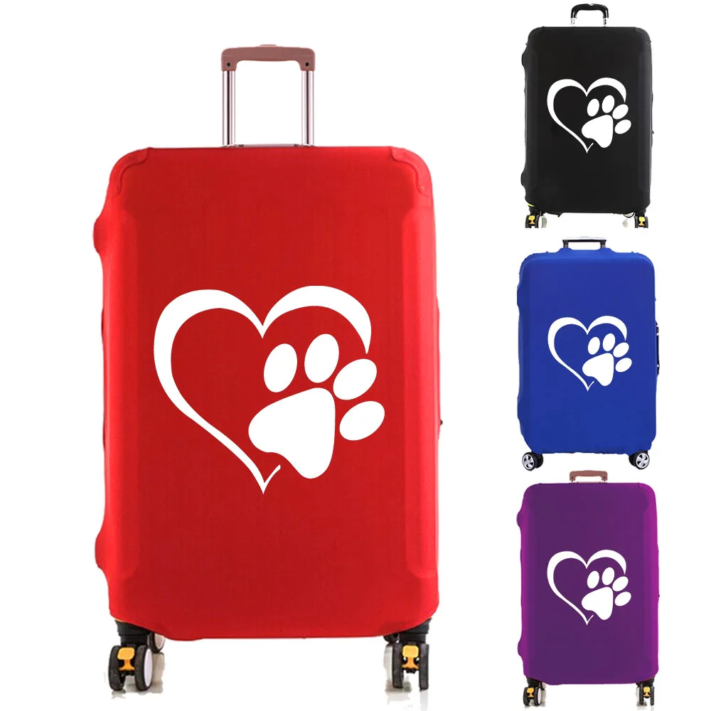 

Love Dog Print Luggage Cover Suitcase Protector New Thicker Elastic Dust Covering for 18-32 Inch Trolley Case Travel Accessories