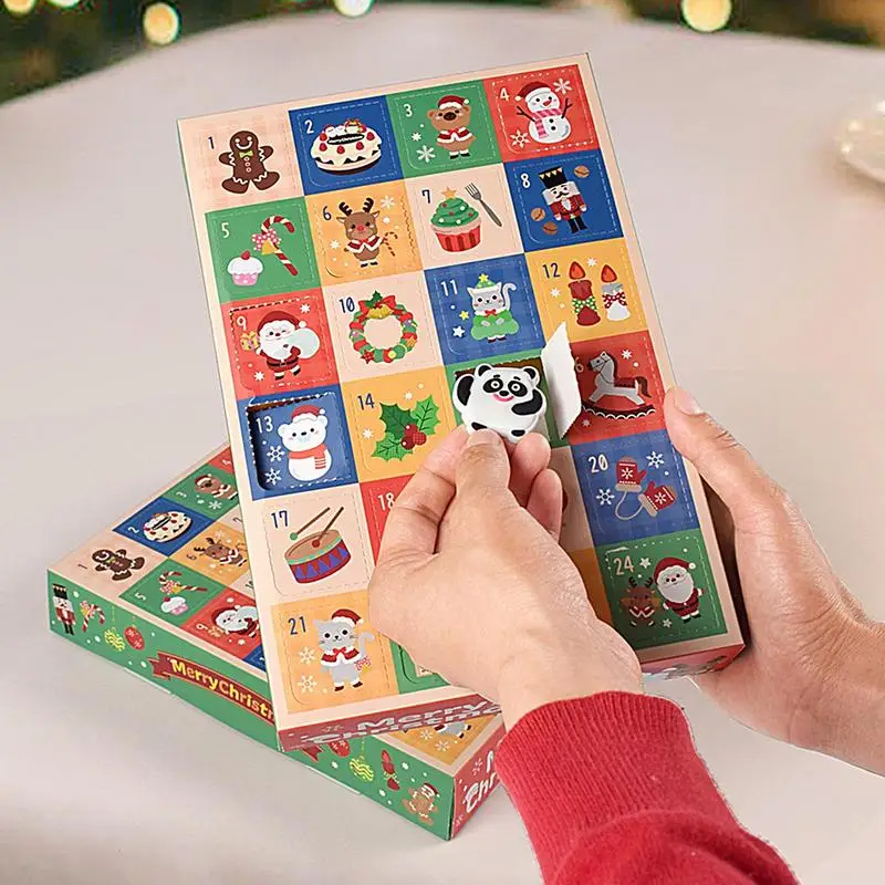 5Pcs Christmas Surprise Empty Blind Box 24 grids Child Countdown Advent Calendar