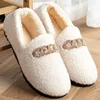 Womens Slippers Warm Short Plush Lining House Shoes Moccassins Slip on Fashion Lady Flats Loafers Non Slip 2023