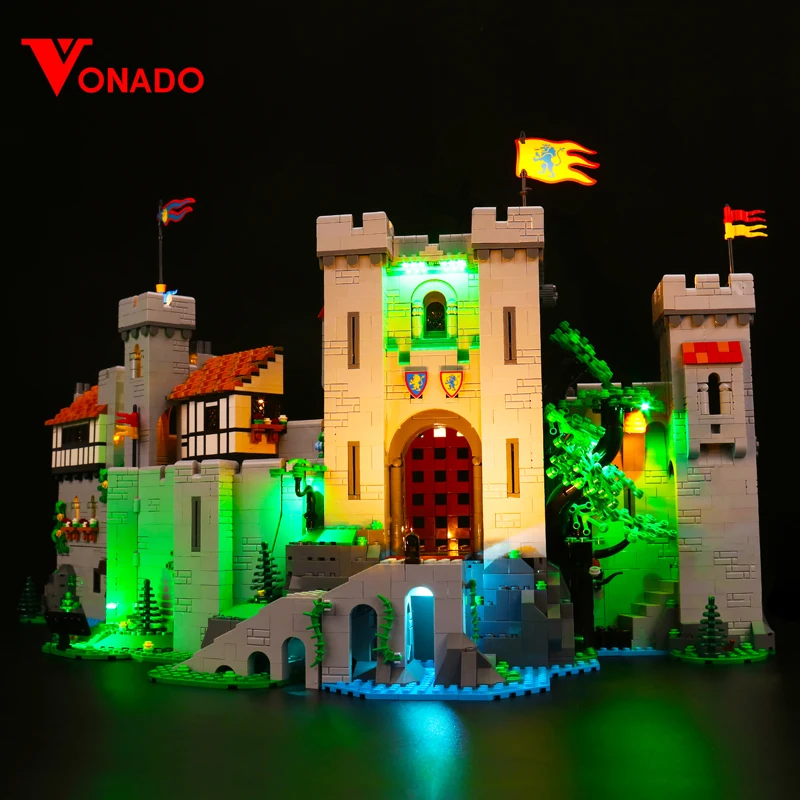 Vonado Led Light Kit Per 10305 Lion King Castle Knights Castello Medievale Building Blocks (Non Includere Il Modello) Giocattoli Fai Da Te