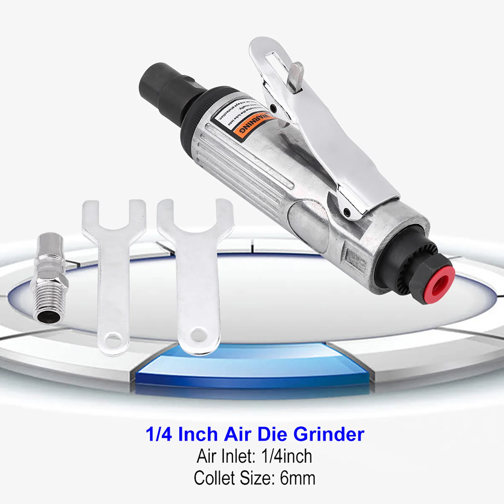 3/6mm Pneumatic Air Die Grinder Grinding Kit Polishing Engraving Tool 90PSI Air Die Grinder Kit Grinding