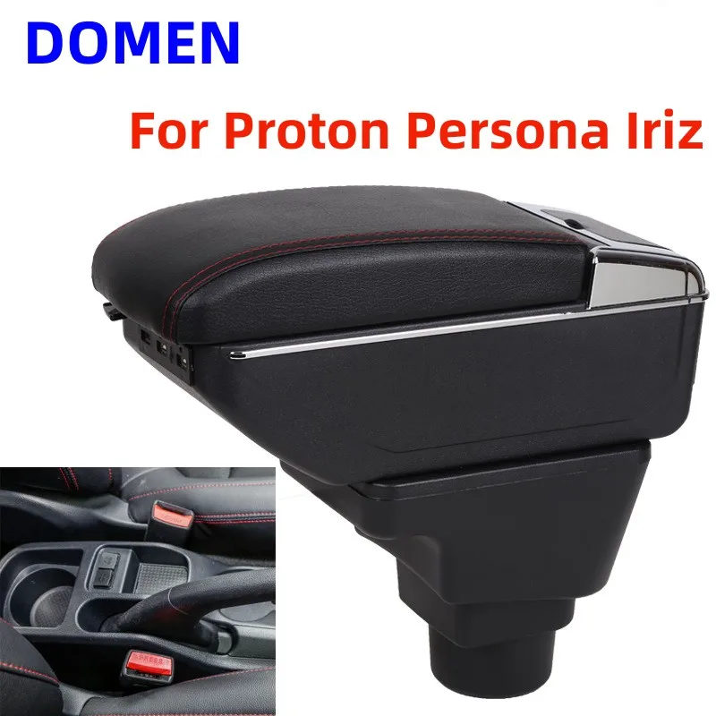 For Proton Persona Iriz armrest box Modification of the Central Storage Box of Special Purpose Vehicles Dual Layer USB Charging
