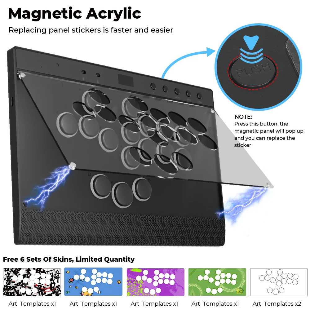PC用ゲームコントローラー・コンバーター Haute42 COSMOX C16 Kailh Saker Mini Haute42-COSMOX C16 Leverless Controller Magnetic Acrylic Easy To