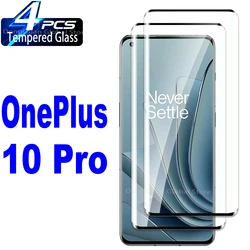 Premium Tempered Glass Screen Protector Film - Pack of 1 - 4 Pieces - 1 piece (For OnePlus 10 Pro)