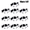10PCS Realistic 1 87 Scale HO/OO Gauge 00 Black & White Cow Models For Your Model Railway Pack Model DIY Model Accessories 2