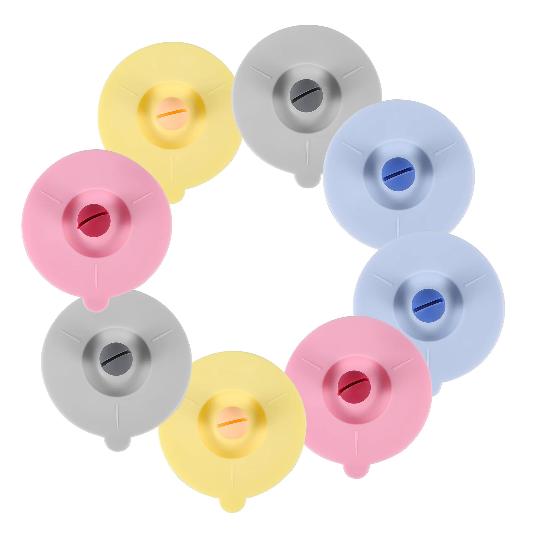 

8PCS Silicone Glass Cup Covers Stretch Lids Reusable Anti-Dust Silicone Drink Glass Cup Lids for Tea Cup Wine Glass