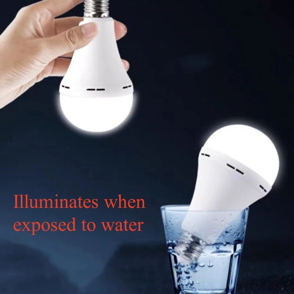 7/9/12/15W LED Emergency Bulb White Warm Home Smart Energy Saving Light Bulb Outdoor Camping Fast Charging High Brightness Light emergency light emergency light bulb led light