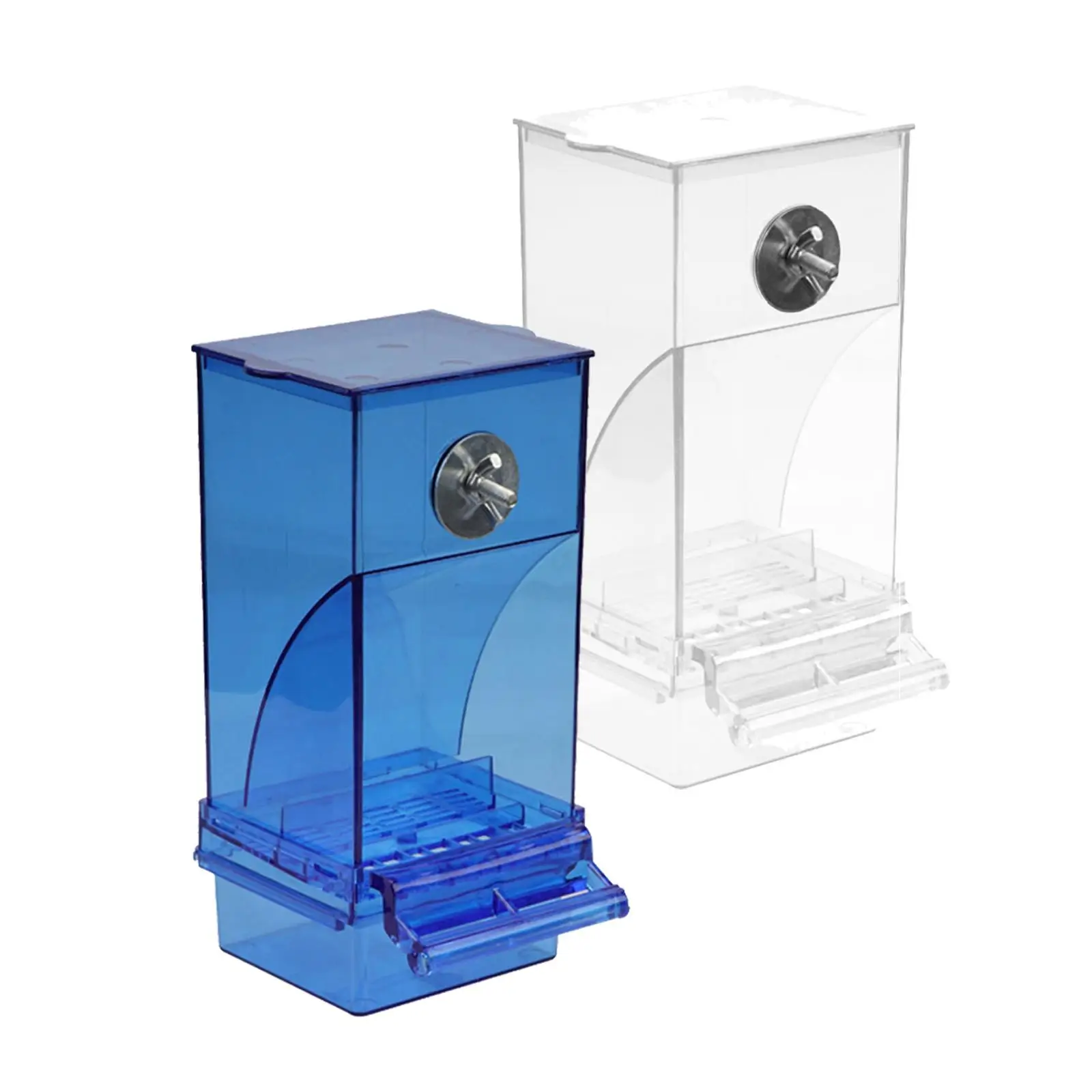 Automatic Bird Feeder No-Mess Bird Feeder Parrot Cage Accessories for Budgerigar Canary Cockatiel Finch Parakeet
