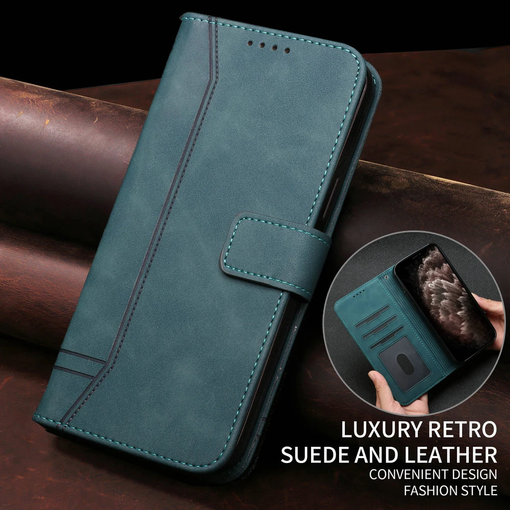 Leather Wallet Case with Card Pocket