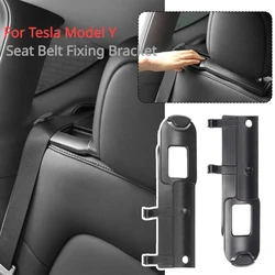 For Tesla Model Y 2023 Accessories Seat Belt Fixing Bracket Hook Car Rear Trunk Hook Holder Stowing Tidying Interior Accessories