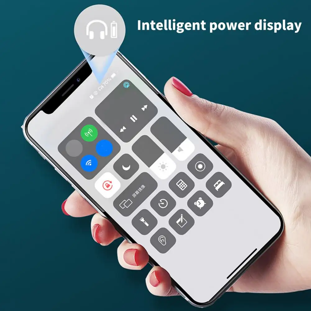 

High-quality Bluetooth-compatible5.0 Stereo Sports In-ear Earphone Low Power Conusumption Non-delayed Wireless Earphone