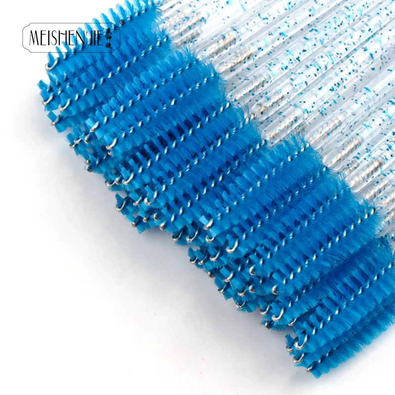 5/50 pcs Crystal Mascara Wands Eyelash Brush Spoolies for Eye Lash Extension Eyebrow and Makeup Crystal Makeup Tools 4