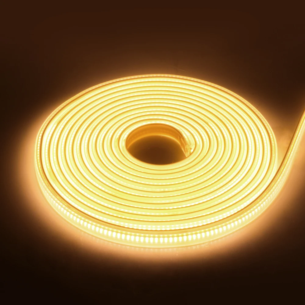 Description Picture 5 of itemDimmable COB LED Strip Light 220V 110V Super Bright Flexible COB Light with Switch Plug 288Leds/m Waterproof Outdoor LED Ribbon