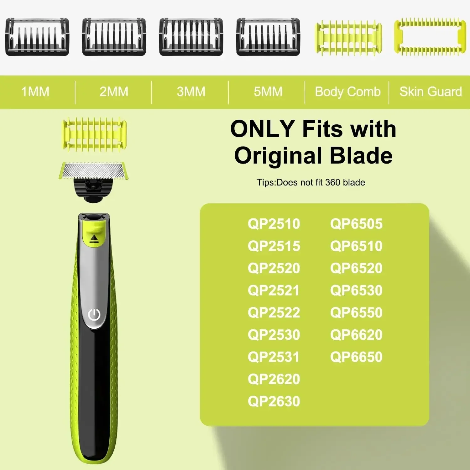 7/8 Guide Comb Guards Philips One Blade QP2520 QP2530 QP2620 QP2630 QP6510 QP6520 QP6620 Face Hair Clippers Beard Trimmer electric hair trimmer hair clipper comb barber hair clipper blade
