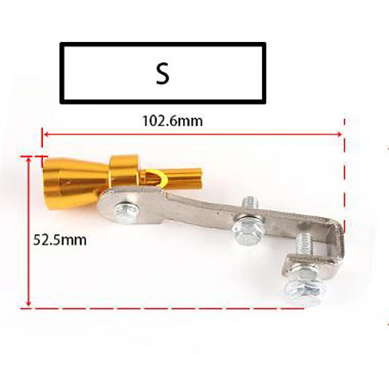 1Pcs Made Of Light Weight Aluminum Car Size S 18mm Turbo Sound Whistle Muffler Exhaust Pipe Auto Blow-off Valve