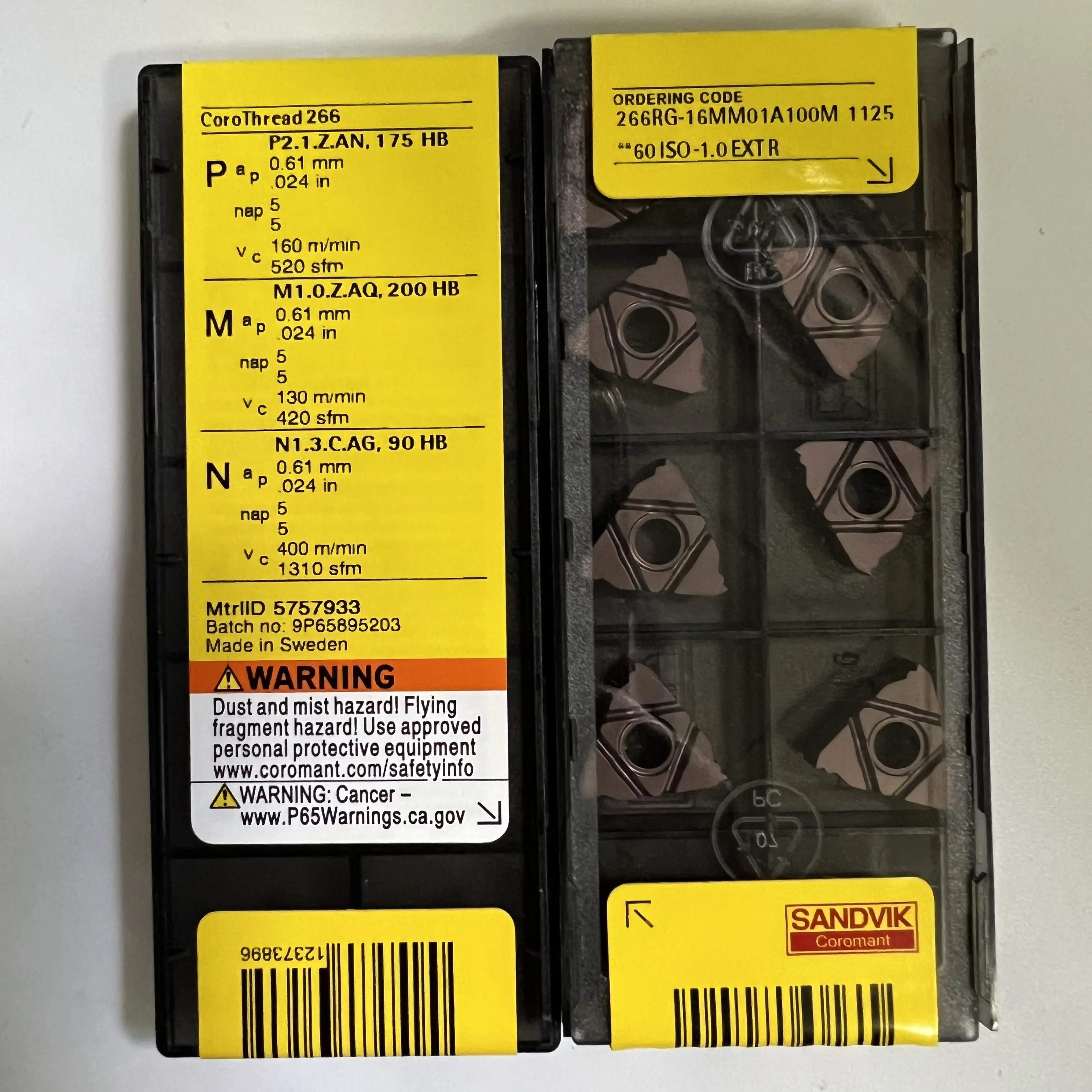 266RG-16MM01A100M 1125 CNC blade