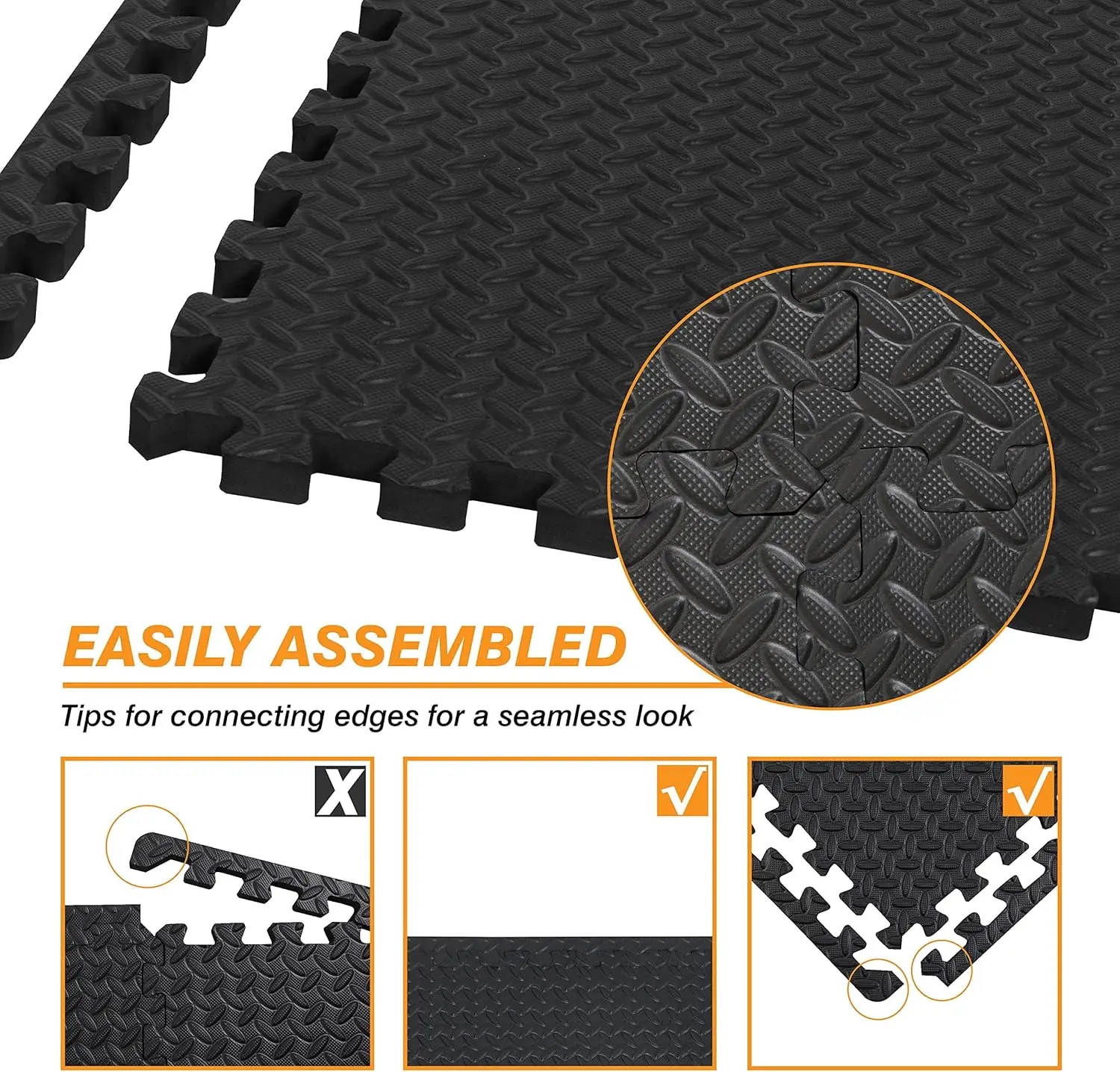 KUUJOJO Fitness EVA Foam Interlocking Tiles Mixed Martial Arts Exercise Home Fitness Mats Floor Liner sports floor mats