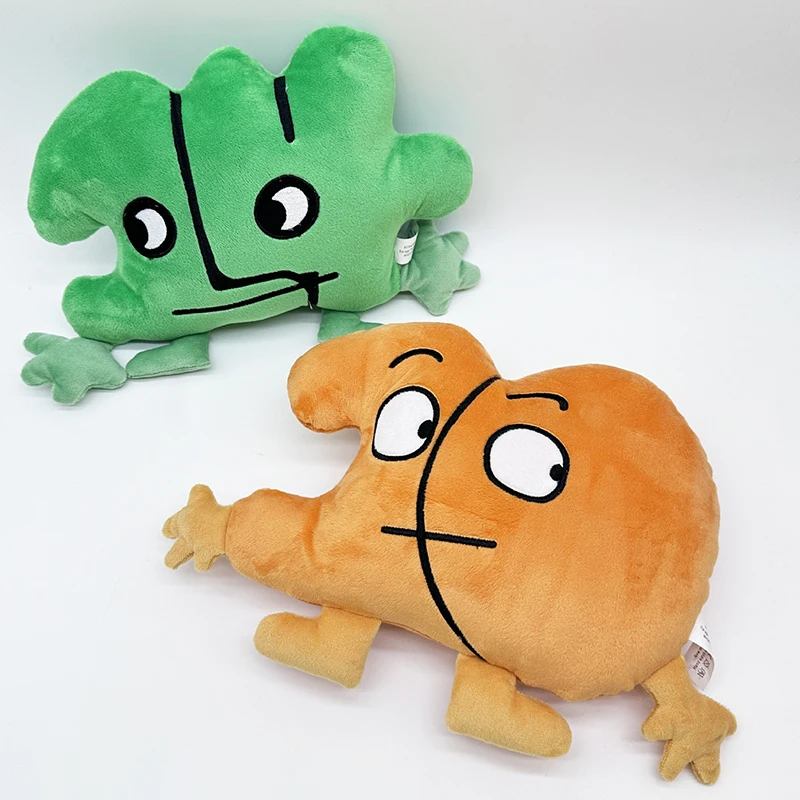 Bfdi Plushie Battle for replIsland Plush Toy, Four Patia Fourteen Stuffed Animal, Leafy Firey Coiny Bubble Cake, Lollipop Gift for Kids