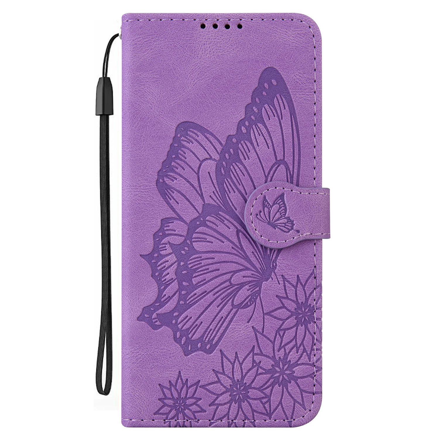 3D Butterfly Leather Flip Wallet Case - Elegant and Durable Protection