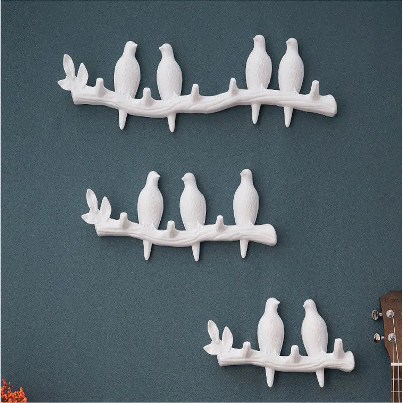 Bird Wall Hooks Nordic Style Door Accerssories Coat Hook Towel Hat Key Handbag Holder for Home Living Room Bathroom Decoration 4