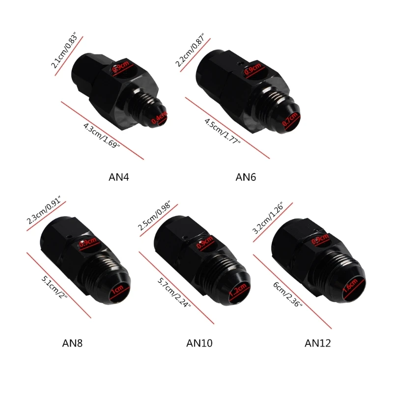 Рисунок 6 - AN4 AN6 AN8 AN10 AN12-1/8NPT шарнирное соединение