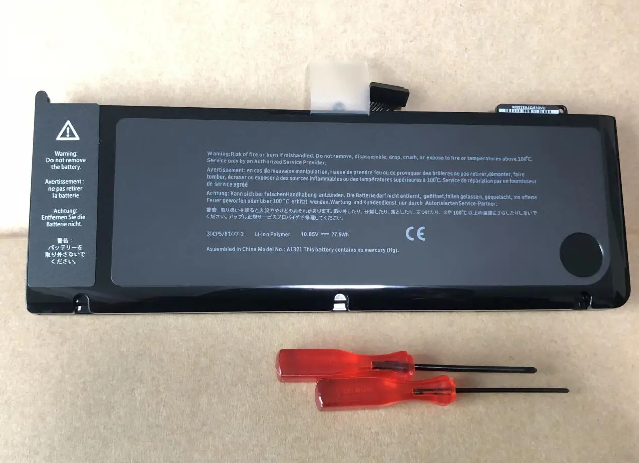 Bateria do Portátil para Apple Macbook Pro A1321 A1286 2009 Ano 2010 Versão 0206380-a 15 Polegadas - Imagem 6