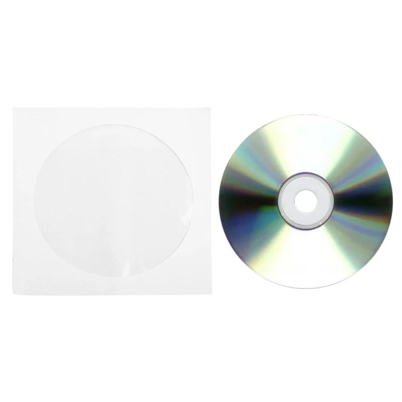 573A 케이스 커버 봉투 세트용 50개 5인치 종이 DVD 플랩