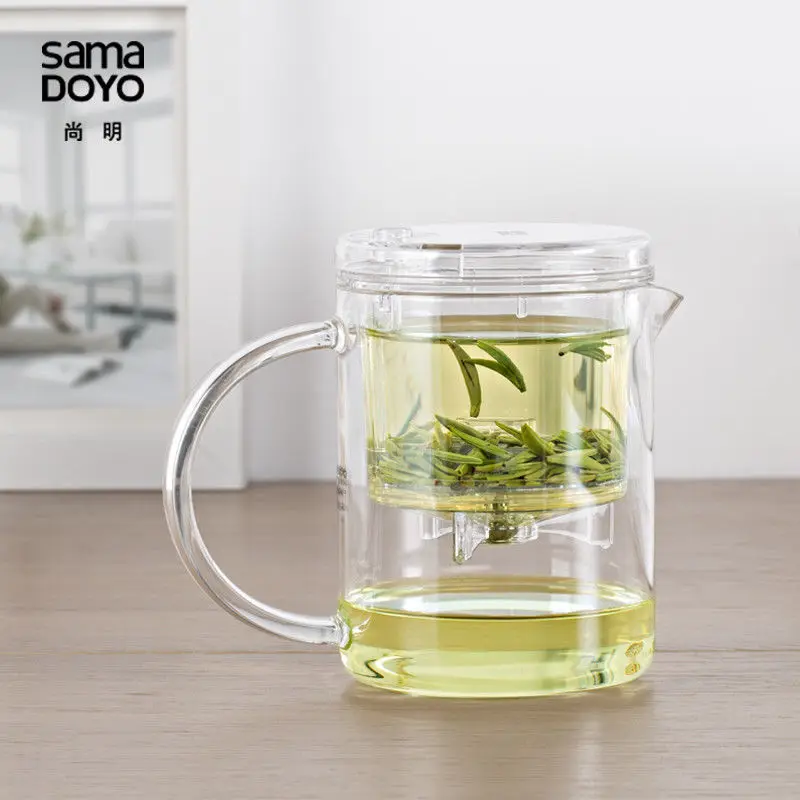 Sama DOYO SAMA EC-21 Kung Fu Teapot & Mug 350ml SAMA Teapot Samadoyo Tea Pot Heat Resistant Glass