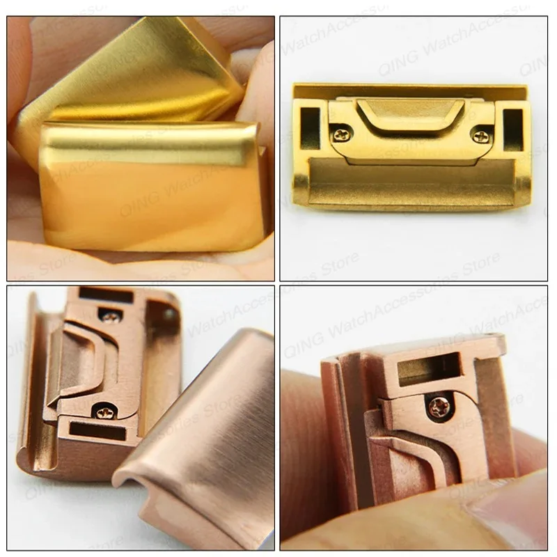 Premium Metal Quick-Fit Watch Strap Adapters (2-Pack) - 20/22/26mm