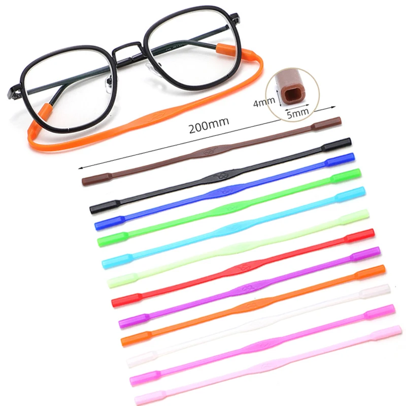 Silicone Eyewear Strap - Colorful Anti-Slip Elastic Glasses Holder Chain