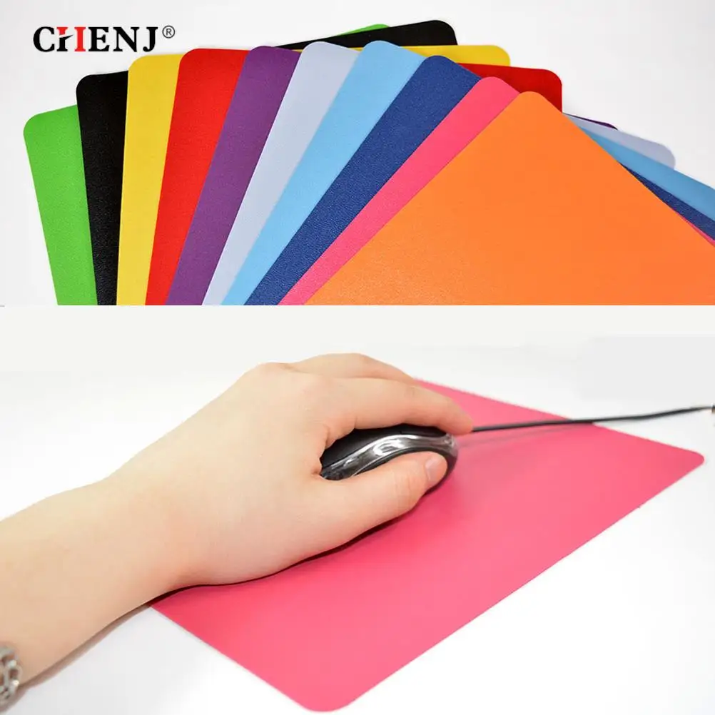 

1PC High Quality 21.5 X 17.5cm Gaming PC Laptop Mouse Pad Anti-Slip Solid Color Rectangle Mat