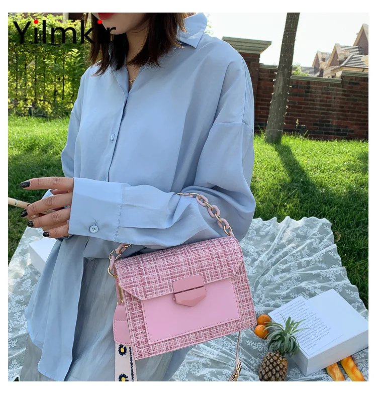 Bolsa de Ombro Viagem ao ar Bolsas e Carteiras Aleta Moda Corrente Cinta Larga Feminina Crossbody Casual Livre Multifuncional Senhoras 22 Computers & Electronics