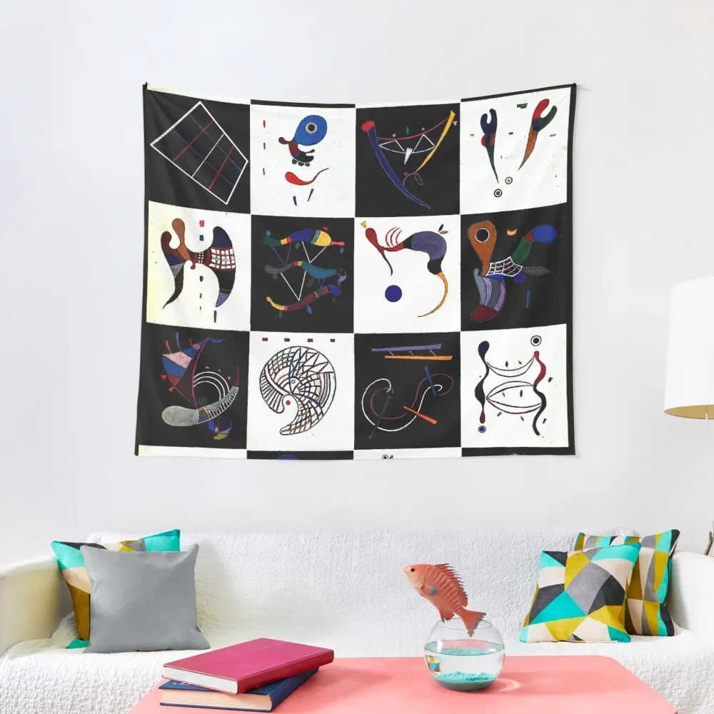 

Kandinsky - 4x5 = 20, знаменитый абстрактный художественный гобелен, художественный Настенный декор для ванной комнаты, декоративный гобелен для комнат