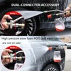 1/4" Quick Connect Foam Cannon Dual Adapter Metal Dual Head for High Pressure Washers Compatible with EU & US Includes 7 Nozzles 6