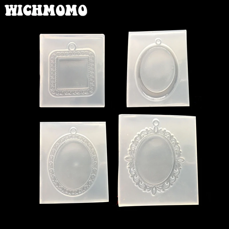

2021 New 1PCS Time Gem Pendant Transparent UV Resin Liquid Epoxy Silicone Combination Molds for Necklace Earring Making Jewelry