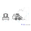 LESU LT5H 1/14 RC Hydraulic Loader Painted KIT Truck Wheeled Skid-Steer Metal Remote Control Car Model Toys Light Sound THZH1449 6