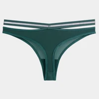 BANNIROU 1Pcs Sexy Panties For Woman Ice Silk Thongs Underwear For Women Female T-back G-string Underpants Sexy Ladies Intimates