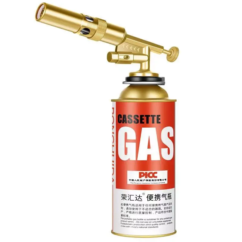 gas torch Flame Gun Welding Torch Gas Burner Blower Pure Copper Gas Torch Brazing Cooking Barbecue Auto Ignition Kitchen Baking Tool