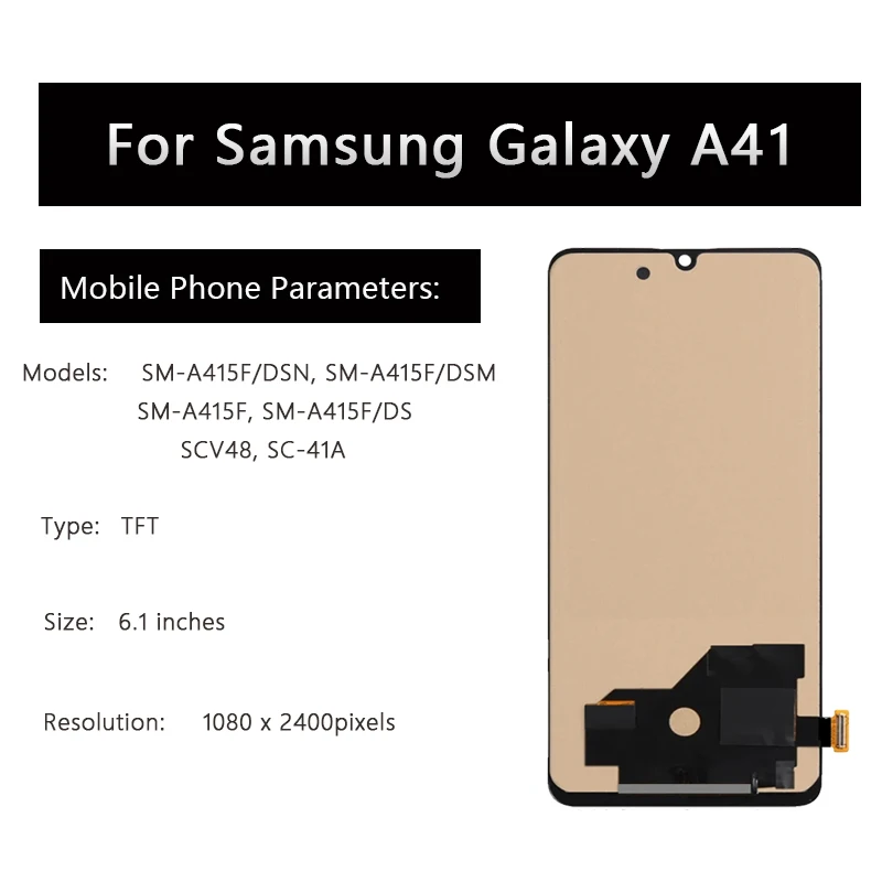 6.1''LCD suitable for Samsung Galaxy A41 A415 A415F A415F/DS
