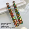 Small Glass Test tube 48 pcs/lot 11*22*120mm 35ml Glass Bottles With Cork Crafts Tiny stash Jars wishing Glass Jar Bottle 1