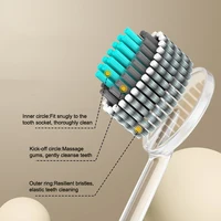 Lot de 2 brosses à dents ultra-fines à poils souples et durs pour un nettoyage en profondeur des dents des adultes et un blanchiment des dents. 2