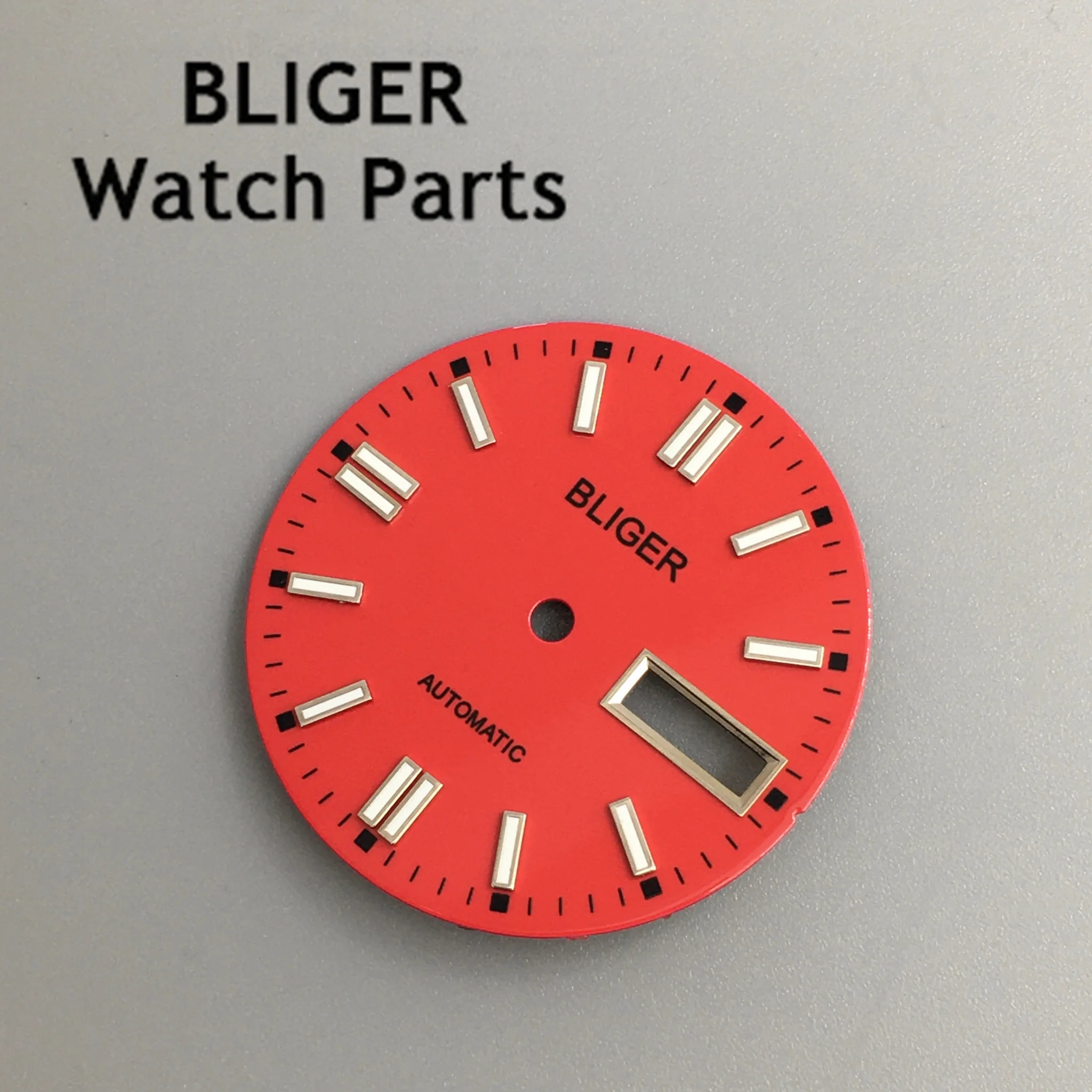 BLIGER Multicolor Luminous Watch Dial - 29mm Black/Silver