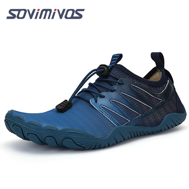 Mens Barefoot Five Fingers Shoes Summer Running Shoes for Women Outdoor Lightweight Quick Aqua Fitness Sports Sneakers