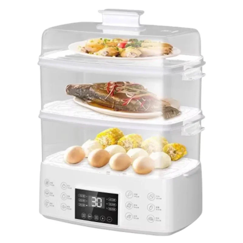 New Electric Steamer Steamer Box Small Three-layer Multi-function Electric Boiler Automatic Power-off Breakfast Machine