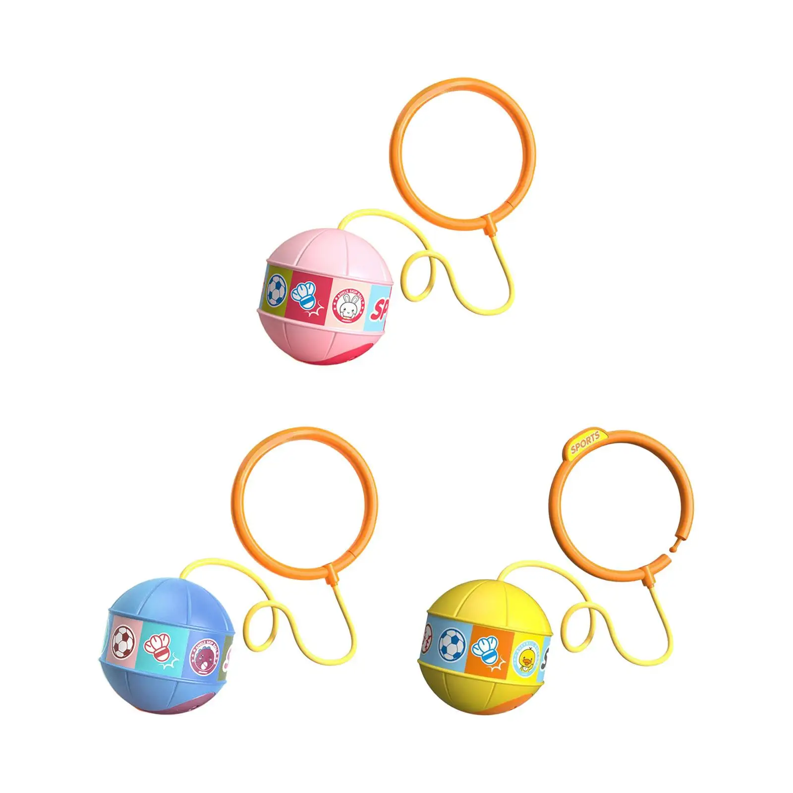 

Ankle Skip Ball flashlights Fitness Exercise Balls Portable Exercise Equipment for Party Game Indoor Adults Gifts