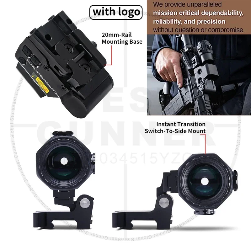 Tactics EXPS3 558+G43/G33/G45 HHS Hybird Magnifier Sight Red Dot Optic Sight 20mm Rifle Picatinny Rail Mounts Hunting Scope