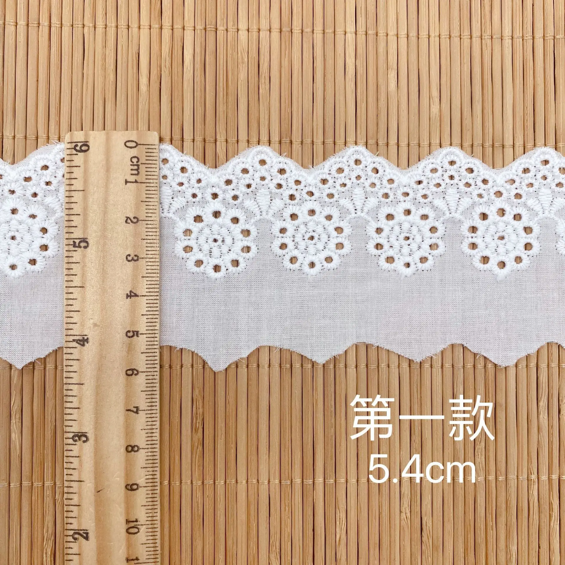 Cotton Fabric Cotton Poplin Fabric 5Y Embroidered White Flower Lace Dubai Wide Sewing DIY Trim Wedding Applique Ribbon Collar Cloth Guipure